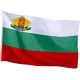 Българско знаме с бродиран герб  - ГОЛЯМ