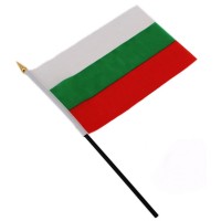 Българско знаме 50/83 см. с пръчка Българско знаме 50/83 см. с пръчка
