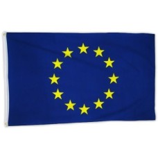 Знаме на Европейския съюз полиестерна коприна с бродирани звездички