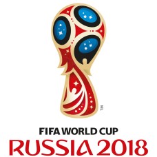 Комплект футболни знамена "Световно първенство Русия 2018" в размер 20х30 см.