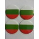 Кръгла значка с българското знаме