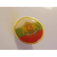 Значка на българското знаме с герб Значка на българското знаме с герб